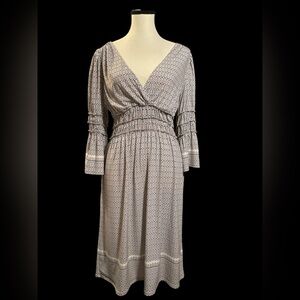 Sophie Max Black and White Long Sleeve Dress